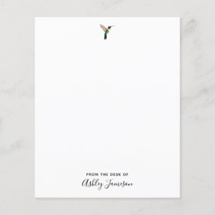 Custom Ruby-throated Hummingbird Note Paper