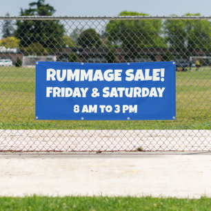 Custom Rummage Sale Banner