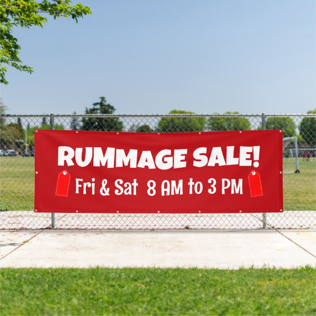 Custom Rummage Sale Banner (Insitu)