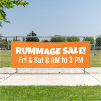 Custom Rummage Sale Banner