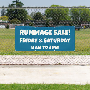 Custom Rummage Sale Banner