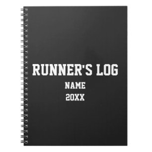 Custom Runner's Log Running Athlete Marathon Sport Notebook