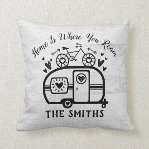 Custom Rustic Camping Camper Trailer Rv Lifestyle Cushion