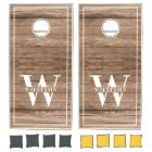 Custom Rustic Farmhouse Family Monogram Name Wood