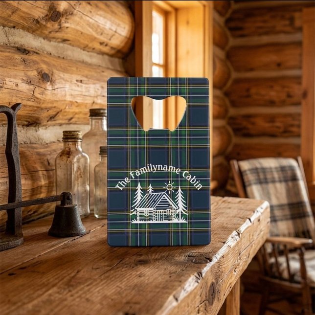Custom Rustic Log Cabin Credit Card Bottle Opener (Creator Uploaded)
