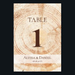 Custom Rustic wedding Wood Grain background Table Number<br><div class="desc">Add a touch of rustic charm to your wedding reception with our Custom Rustic Wedding Wood Grain Background Table Numbers. These table cards are designed to perfectly complement our rustic wedding wood-cut slice collection suite, creating a cohesive and beautiful aesthetic for your special day. Each table card can be customized...</div>