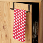 Custom Rustic White Polka Dots Template Red Tea Towel<br><div class="desc">Custom Elegant Classic Rustic White Polka Dots Red Template Cute Kitchen & Dining / Table & Kitchen Linens / Red Kitchen Towel.</div>