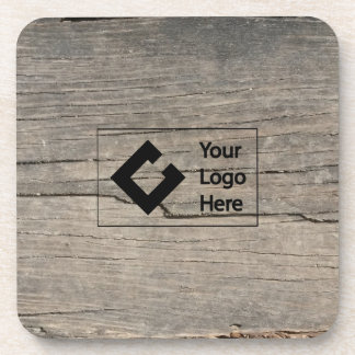 Custom Rustic Wood with Logo Coaster