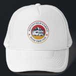 Custom RV Road Trip Reunion Matching Cousins Trucker Hat<br><div class="desc">Going on a family road trip? Customise these RV retro road trip hat for the whole family by adding your family name or custom text, and year of the adventure. I hope it’s not just about the cool design that caught your eye but the fact you’ll never find it in...</div>