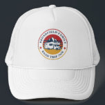 Custom RV Road Trip Reunion Matching Cousins Trucker Hat<br><div class="desc">Going on a family road trip? Customise these RV retro road trip hat for the whole family by adding your family name or custom text, and year of the adventure. I hope it’s not just about the cool design that caught your eye but the fact you’ll never find it in...</div>