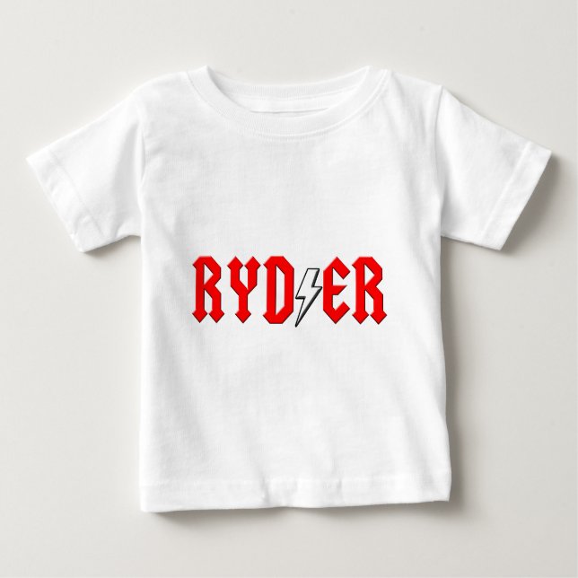 custom RYDER rock and roll shirt (Front)