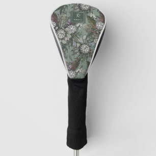 Custom Sage Wild Bush Flower Bouquet Golf Head Cover