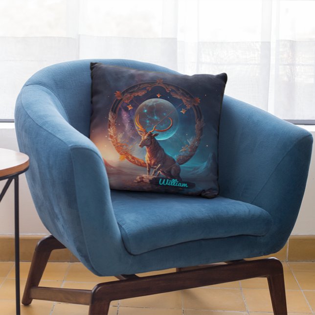 Custom Sagittarius Zodiac Fantasy Sun Sign Cushion (Creator Uploaded)