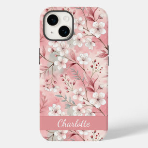 Custom Sakura Flower Pattern Pink  Case-Mate iPhone 14 Case