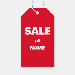 custom SALE DISCOUNT FOR SHOP Gift Tags