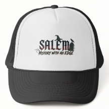 Custom Salem Leather Patch Trucker Hat