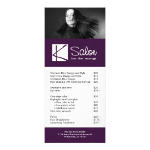 Custom Salon Rack Card