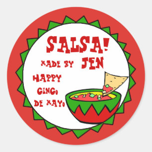 Custom Salsa Labels for Homemade Salsa