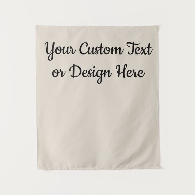 Custom Sand Tan Banner Personalised Bridal Shower Tapestry (Front)