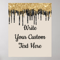 Custom Sand Tan Gold Glitter Birthday Photo Prop