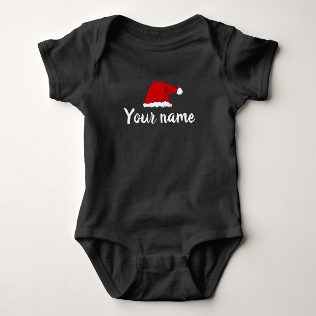Custom Santa Christmas  T-Shirt Baby Bodysuit (Front)