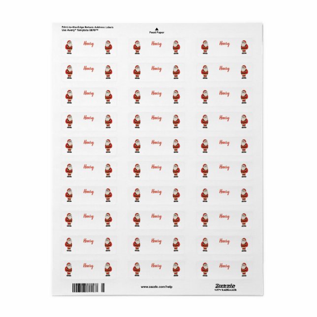 Custom Santa Claus Christmas Flip Flops (Full Sheet)