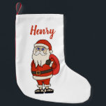 Custom Santa Claus Christmas Flip Flops Small Christmas Stocking<br><div class="desc">An adorable Santa Claus wearing flip flops to relax. Fun product for Christmas parties or family trips to the beach.
Add your favourite text by clicking Personalise this template.</div>