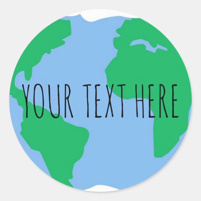 Custom Save planet earth day stickers (Front)