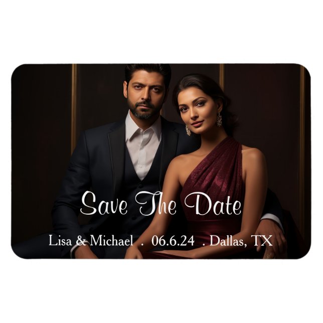 Custom Save The Date Magnet (Horizontal)