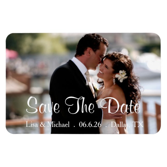 Custom Save The Date Magnet (Horizontal)