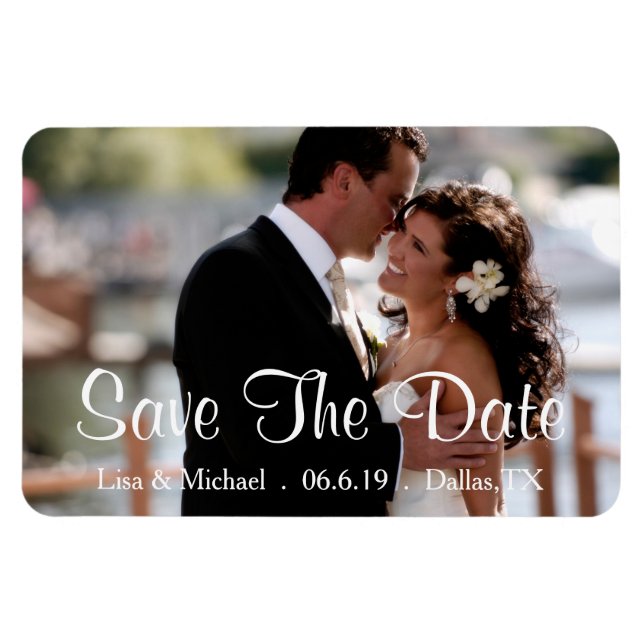 Custom Save The Date Magnet (Horizontal)