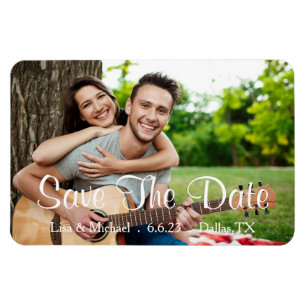 Custom Save The Date Magnet