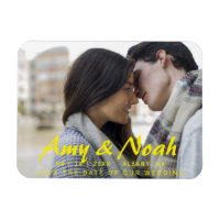 Custom Save The Date Magnet - Photo & Text