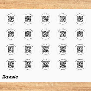 Custom Scan Code Social Media Classic Round Sticker