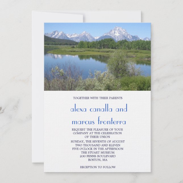 Custom Scenes Wedding Invitation (Front)