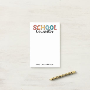 Custom School Counsellor Appreciation Gifts Post-it Notes