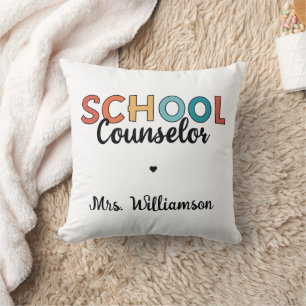 Custom School Counselor Appreciation Gifts Cushion