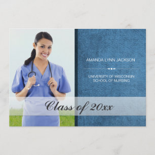 Custom School Graduation Photo Announcement
