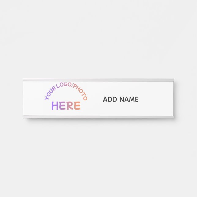 Custom School Logo Door Hanging Name Plate (Front)