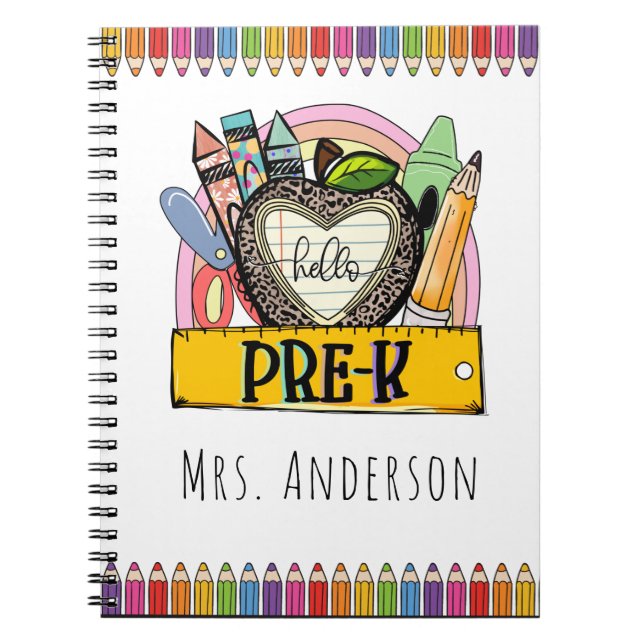 Custom School Supplies Notebook (Front)