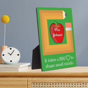 Custom School Teacher's Quote Personalised Teacher Plaque