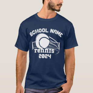 Custom schools sport tennis team  T-Shirt