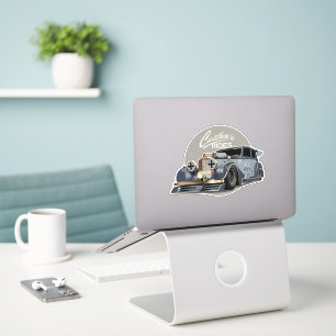 Custom sci-fi retro race car