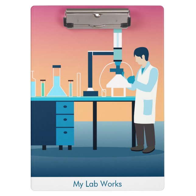 Custom Science Lab Student  Clipboard (Front)