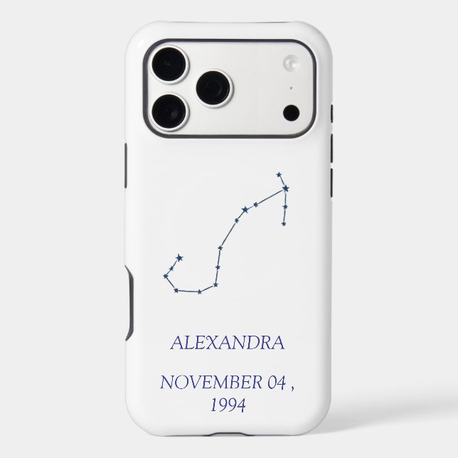 Custom Scorpio Constellation iPhone Case - Persona (Back)
