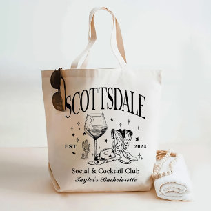 Custom Scottsdale Bachelorette Party Bridesmaid Tote Bag
