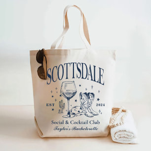 Custom Scottsdale Bachelorette Party Bridesmaid Tote Bag
