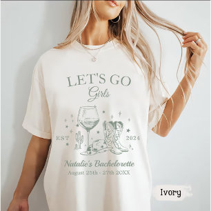 Custom Scottsdale Bachelorette Party Let's Go Girl T-Shirt