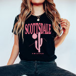 Custom Scottsdale Bachelorette Party Matching<br><div class="desc">Get ready to turn heads and create unforgettable memories during your Scottsdale bachelorette party with our matching trendy Scottsdale group t-shirts! Featuring a stunning Saguaro cactus design on the front and the bride's name custom printed on the back, these t-shirts offer a personalised touch to your group look that is...</div>