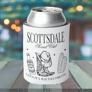Custom Scottsdale Bachelorette Party Social Club Can Cooler